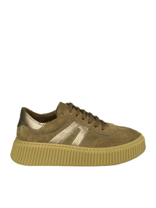 Ragazza Damen Sneakers Taupe