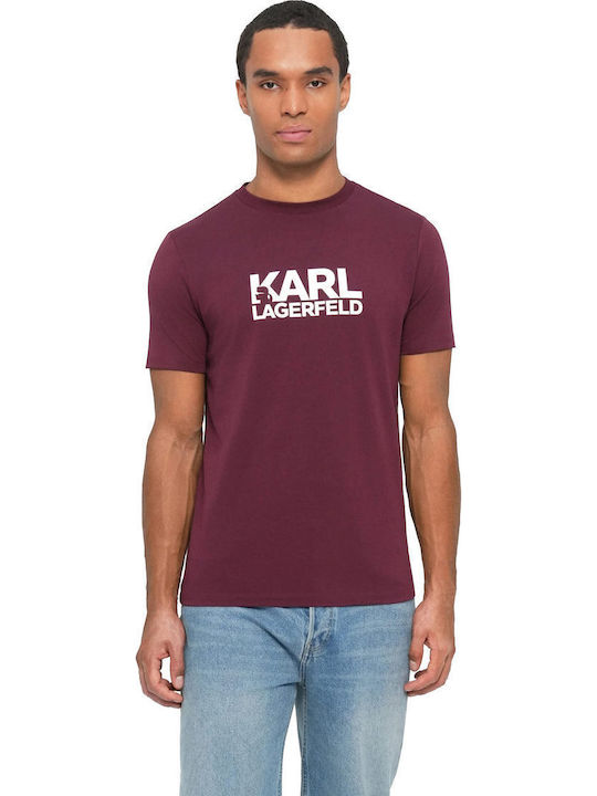 Karl Lagerfeld Crewneck Crewneck Тениска Dark P...