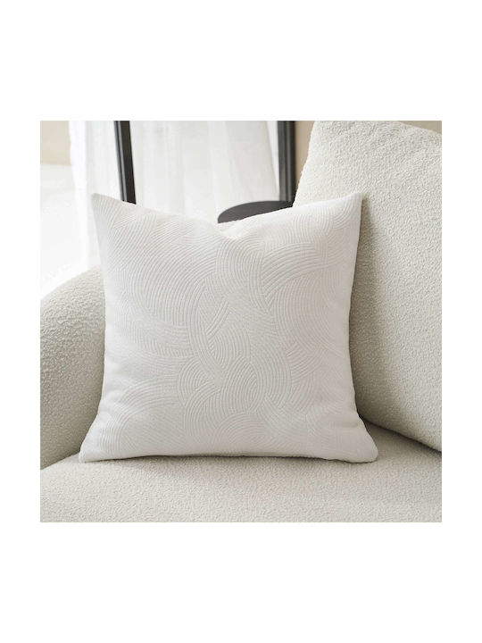 Gofis Home Decorative Pillow Case Nimbus 447 Velvet Polar White 447/26 50x50cm