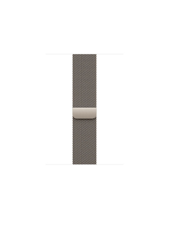 Apple Milanese Loop 46mm M/L Λουράκι Natural (Apple Watch 44/45/46mm/Ultra 49mm)