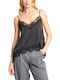 Women's Lingerie Top with Lace Black
