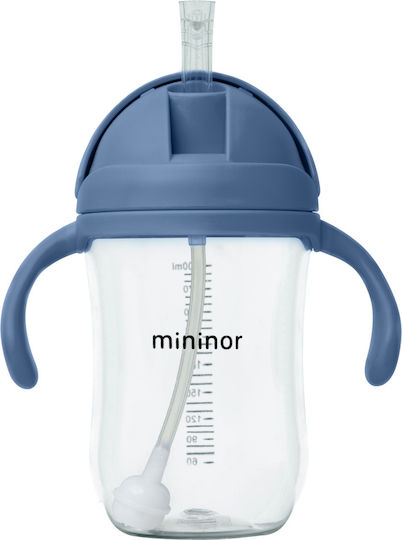 Mininor Căniță pentru copii din Plastic Albastru 330ml
