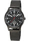 Digital Herrenuhr 40mm Batteriefunktion mit Schwarz Metallisch Armband