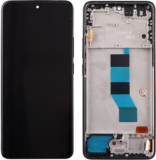 Οθόνη OLED mit Touch-Mechanismus und Rahmen für Xiaomi Redmi Note 14 5G (Schwarz)