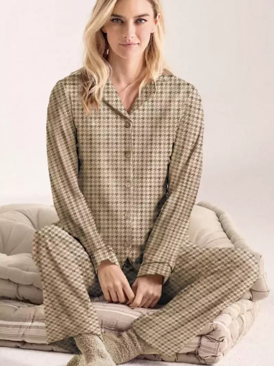 Infiore Set Pijamale pentru Femei Plaid