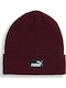 Beanie Unisex Σκούφος Πλεκτός σε Μπορντό χρώμα