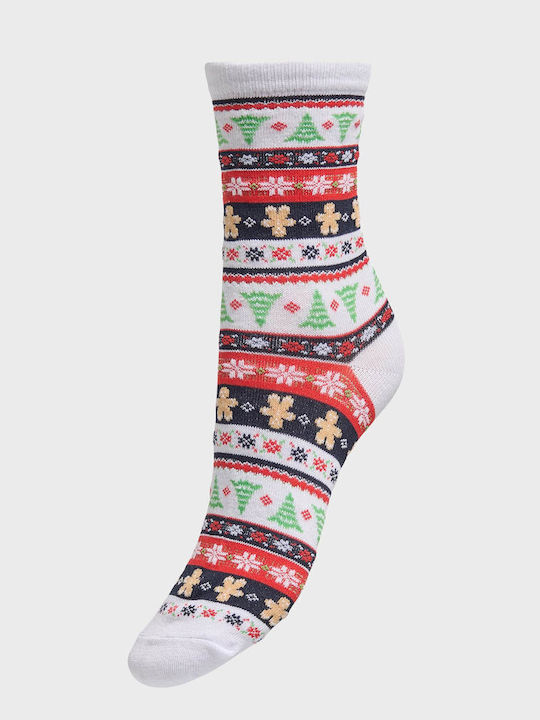 Only Christmas Women's Christmas Socks White 2Pack