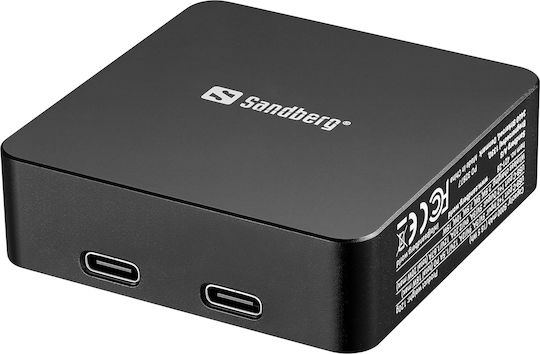 Sandberg MagSafe Power Bank 5000mAh 20W με Θύρα USB-C Power Delivery Μαύρο