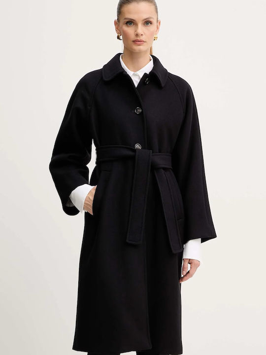 Marella Wool Black Coat