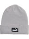 Beanie Beanie with Rib Knit in Gray color