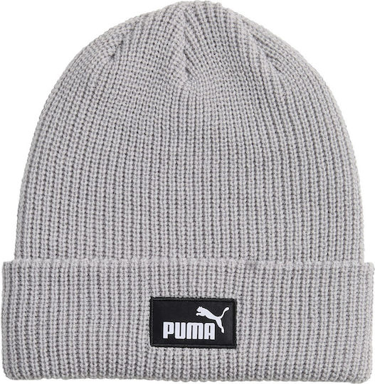 Beanie Masculin Căciulă cu Tricotaj Rib în culoarea Gri