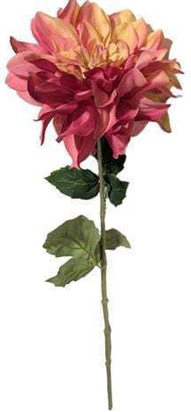 Artificial Branch With Dahlia Flower Pink Shades 55 Cm