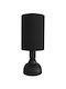 Heronia Table Lamp for Socket E27 with Black Shade and Base