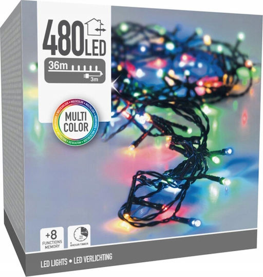 480 Λαμπάκια LED 36μ. Πολύχρωμα σε Σειρά 480 Λαμπάκια LED 36μ. Πολύχρωμα σε Σειρά