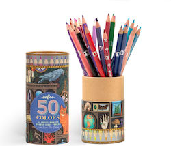 Eeboo 25 Colour Pencils Double Sided Alchemist's Cabinet Eptb273 Toys