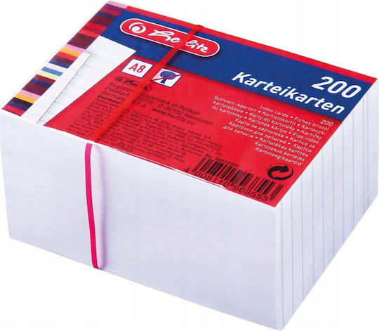Κάρτα Καταλόγου Herlitz 1150887 Λευκό 200 Τεμ