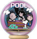 Peanuts Puremind Modellbausatz Holztheater Globus Cooler Pool Sammelbare Figuren