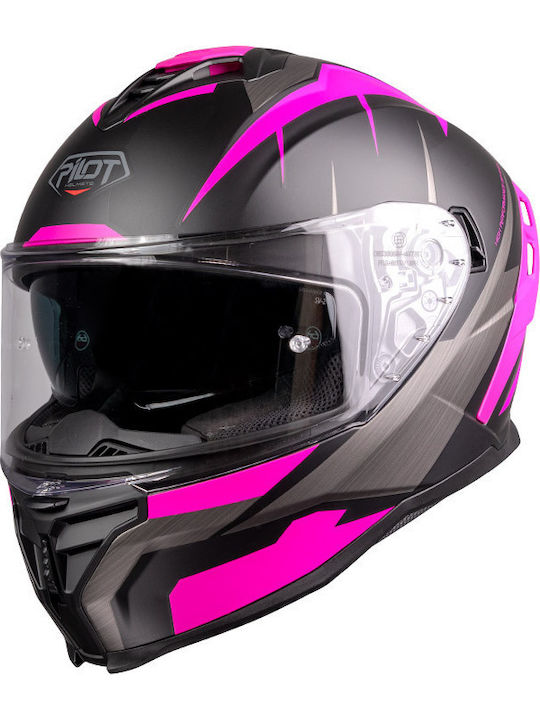 Pilot Corsair SV FF Sport Black Matt Motorcycle Helmet Full Face ECE 22.06 1550gr with Pinlock and Sunvisor