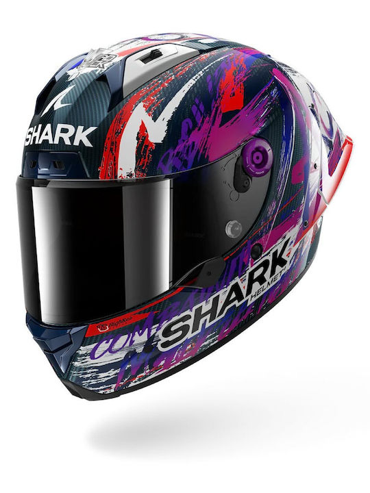Shark Aeron GP Racing Replica Zarco Signature Motorcycle Helmet Full Face ECE 22.06 FIM 1410g with Pinlock