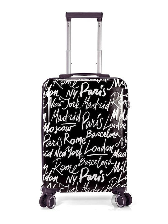 Benzi DKNY Cabin Travel Suitcase Black with 4 W...