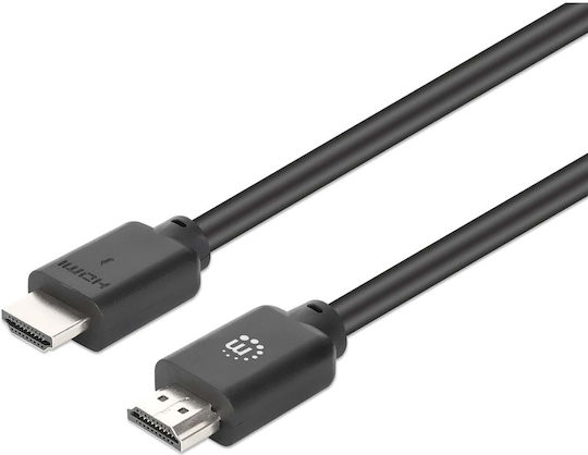 Manhattan HDMI 2.0 Premium High Speed 4K 60Hz HDR Cable HDMI male - HDMI male 7.5m Μαύρο