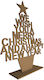 Дървен Дизайн Mdf Merry Christmas Happy New Year 100см X 120см