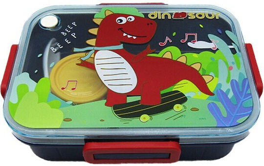 Dorosimo Plastik Kinder Lebensmittelbehälter Dinosaurier 1.2Es Rot