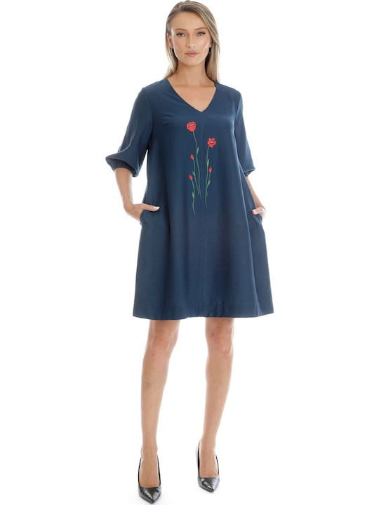 Eranthe Φόρεμα All day Navy Μπλε