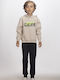 Kids Sweatshirt with Hood and Pockets Beige Generation