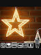 Bakaji Metal 3D Christmas Star 2400 Warm Light LEDs Width 70 cm 02842877
