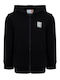 Kids Sweatshirt Cardigan Black T60382 M30