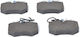 Front Brake Pads Citroen AX ZA 91-96 C15 VD 84-00 C5 08- C6 12/Peugeot 205 83-98 309 85-93 407 04-10 607 00-11 1055 Tomex 1055-11148