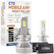 Cartech Lamps Car & Motorcycle H7 LED 6500K Cold White 160W 2pcs