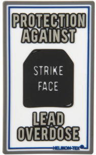 Helikon-tex "lead Overdose" Patch White Pvc Patch