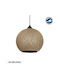 GloboStar Solei Pendant Light Beige Boho with Rope for Socket E27 30x30x35cm