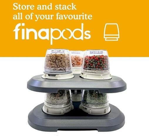 FinaMill FinaMill Spice Jar on Base Grey