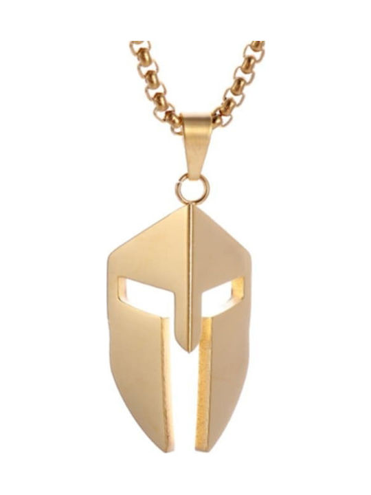 Halskette Goldene Helm Antiker Griechischer Spartanischer Krieger Ancient Greek Spartan Warrior Gold Helm Halskette Molfs
