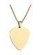 Gold Guitar Pen Pendant Necklace Chain