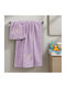 Lino Home Σετ Βρεφικές Πετσέτες 2τμχ Lilac Βάρους 450gr/m²