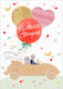 Greeting Card Wedding Car