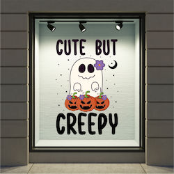 Halloween Schaufenster Dekoratives Creepy Geist 50x70cm