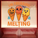 Хелоуин Дисплей Freaking Melting 80x70см