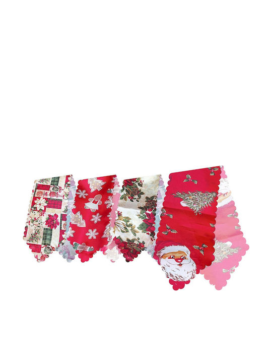 Runner Table Decoration Christmas Glossy 180x30cm 1 Piece Xmasfest 1133204 Random Design Selection