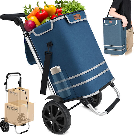 Shopping Trolley Blue 56lt