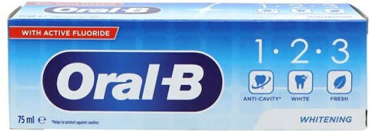 Oral-B 1-2-3 Whitening Οδοντόκρεμα για Λεύκανση 75ml