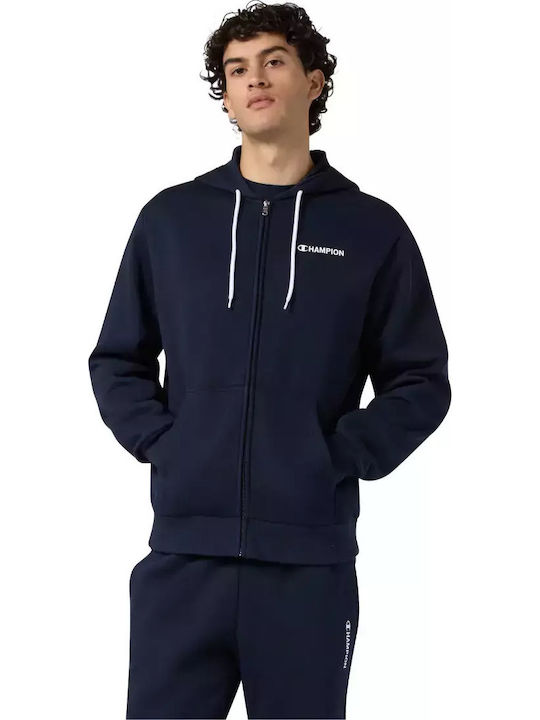Champion Cardigan With Blue Hood