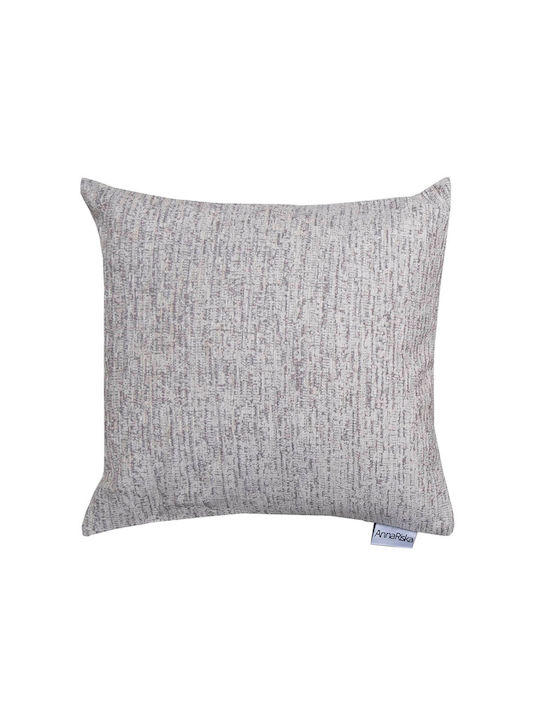 Anna Riska Sofa Cushion from 100% Cotton Ivory 42x42cm