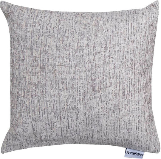 Anna Riska Μαξιλάρι Καναπέ από 100% Βαμβάκι Ivory 42x42εκ.