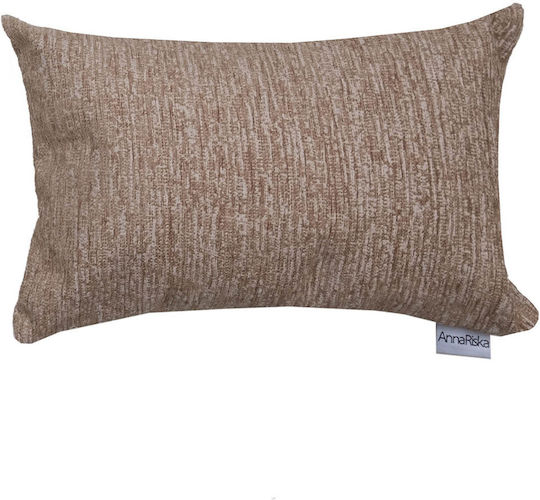 Anna Riska Μαξιλάρι Καναπέ από 100% Βαμβάκι Beige 32x52εκ.