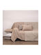 Anna Riska Ριχτάρι Πολυθρόνας Chenille 180x180εκ. Beige